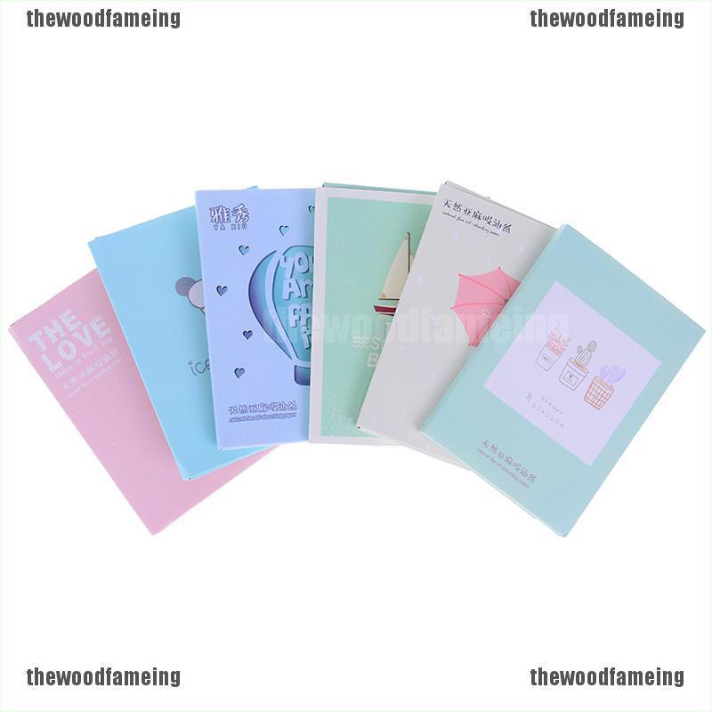 Giấy thấm dầu tẩy trang thiết kế họa tiết hoạt hình phong cách Hàn Quốc xinh xắn | BigBuy360 - bigbuy360.vn