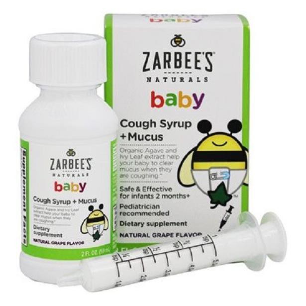 Siro ho tiêu đờm Zarbee's Baby 59ml Mỹ - Cho trẻ sơ sinh