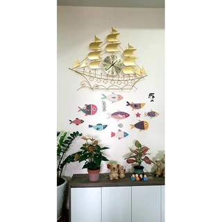 BỘ CÁ TREO TƯỜNG SET 9 CÁ BIGSIZE - TRANH CÁ DECOR ( có ảnh thật )
