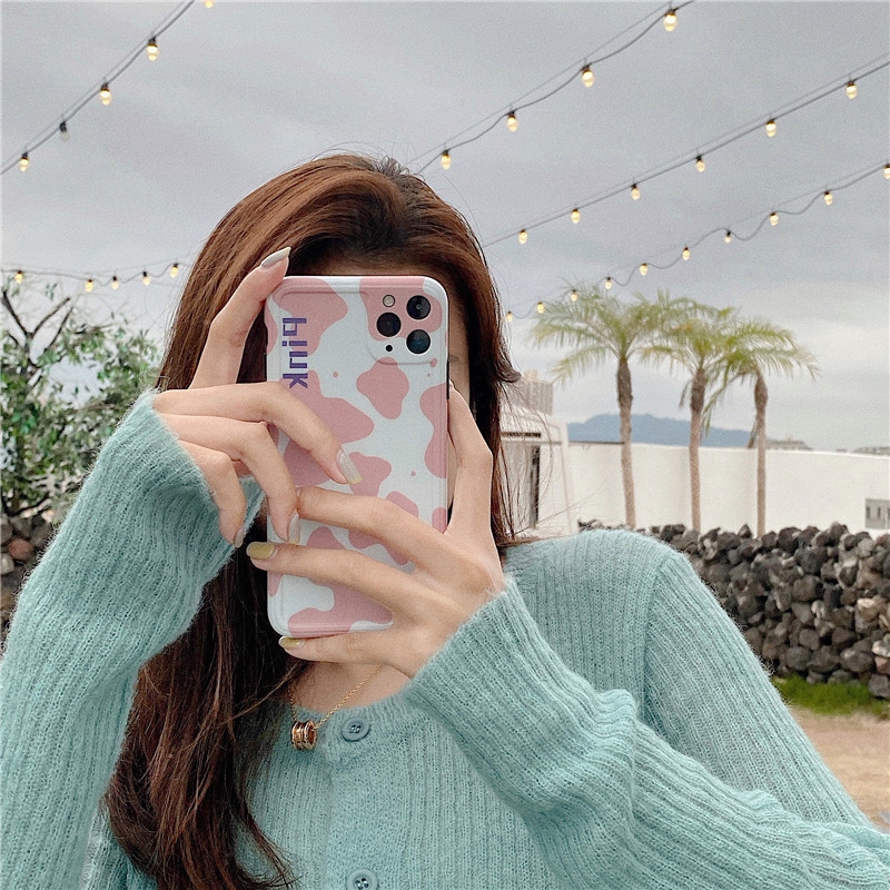 Ốp điện thoại mềm in họa tiết da bò cho iPhone 12 11 Pro MAX i7 i8 plus XR XS MAX SE 2020 | BigBuy360 - bigbuy360.vn