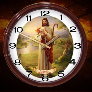 Đồng Hồ Công Giáo Thiên Chúa - Chúa Giê-su và Bầy Cừu - Mẫu 8 - Shop Hyno