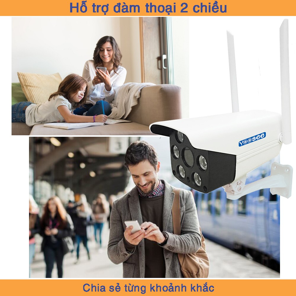 Camera wifi Yoosee chống nước  Full HD1080-2.0Mpx ZQ25M cảnh báo chuyển động, xem đêm có màu BH12T (YOOSEE ZQ25M) | BigBuy360 - bigbuy360.vn