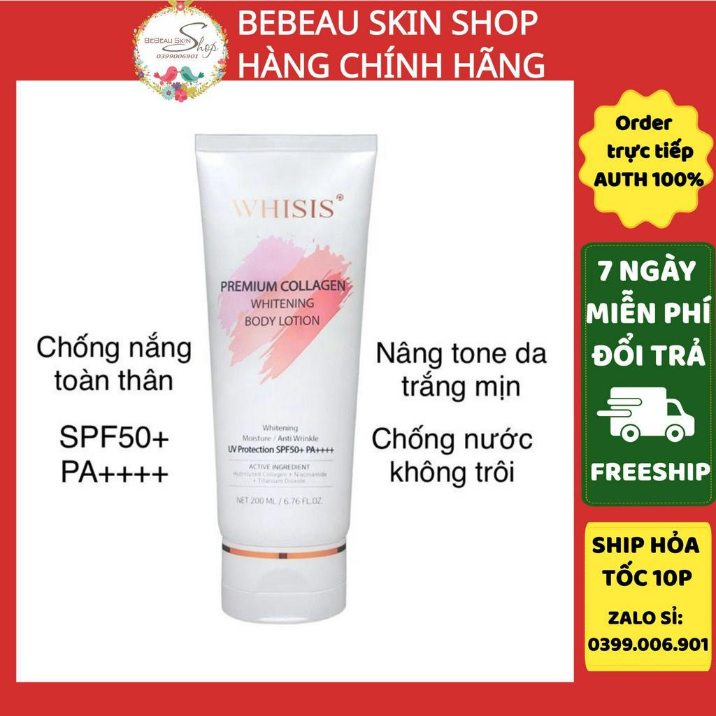 KEM DƯỠNG BODY  TRẮNG DA WHISIS  SPF 50+ PDA++++ -KEM CHỐNG NẮNG BODY TRẮNG DA NÂNG TONE NGAY LẦN SỬ DỤNG ĐẦU TIÊN