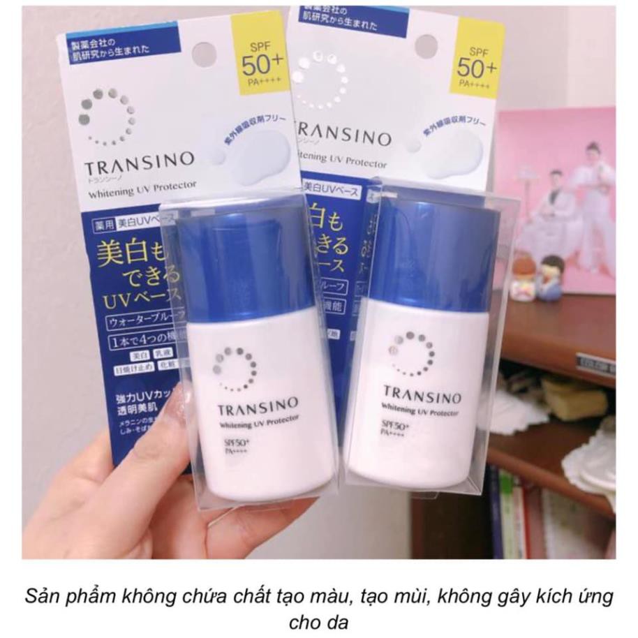 Kem dưỡng ngày chống nắng Transino Whitening Day Protector 30ml Nhật Bản 3 in 1 kem lót, chống nắng, làm trắng da . | BigBuy360 - bigbuy360.vn