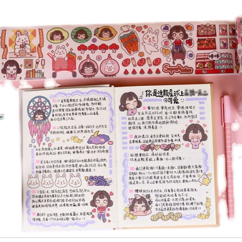 Sticker cuộn/ washi tape  khổng lồ 7cm- giao mẫu ngẫu nhiên