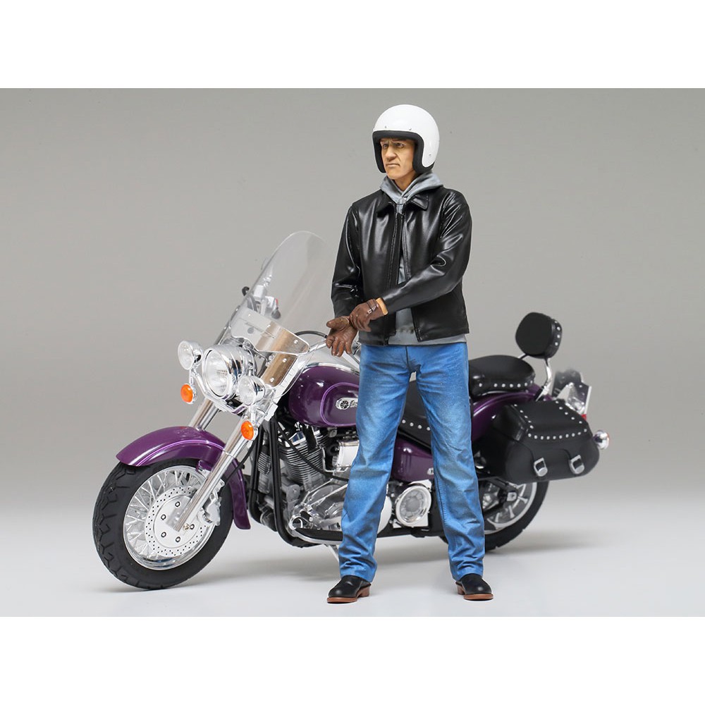 14137 Mô hình người lái xe mô tô 1/12 SCALE STREET RIDER  - GDC