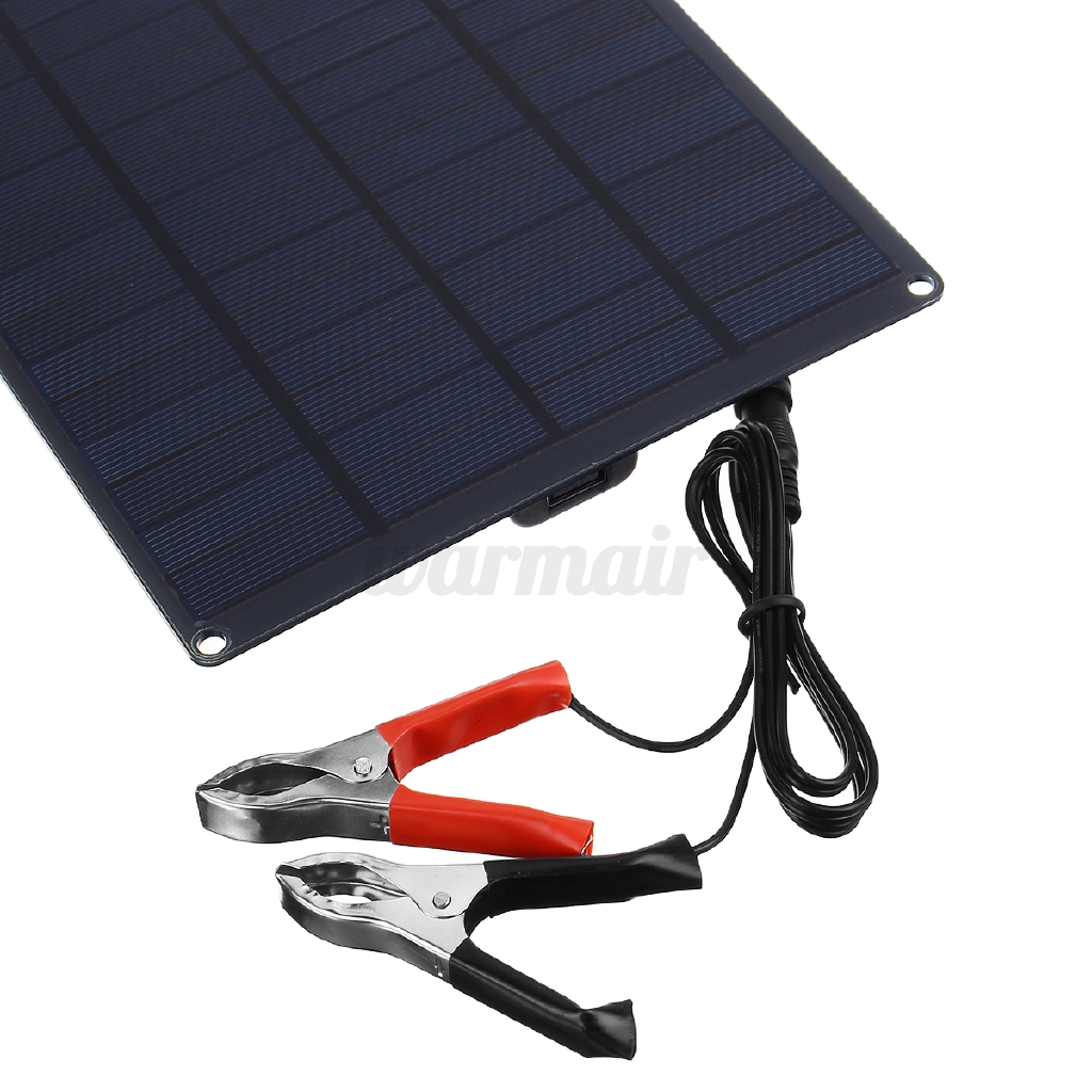 Tấm Sạc Pin Năng Lượng Mặt Trời 25w 12v Dành Cho Du Lịch