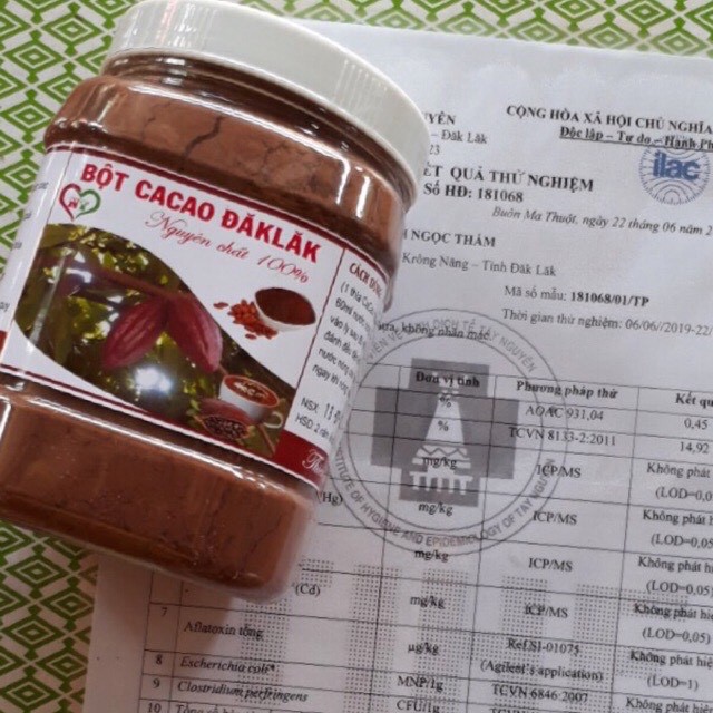 500GR BỘT CA CAO NGUYÊN CHẤT ĐAK LAK hàng loại 1 ngon nhất