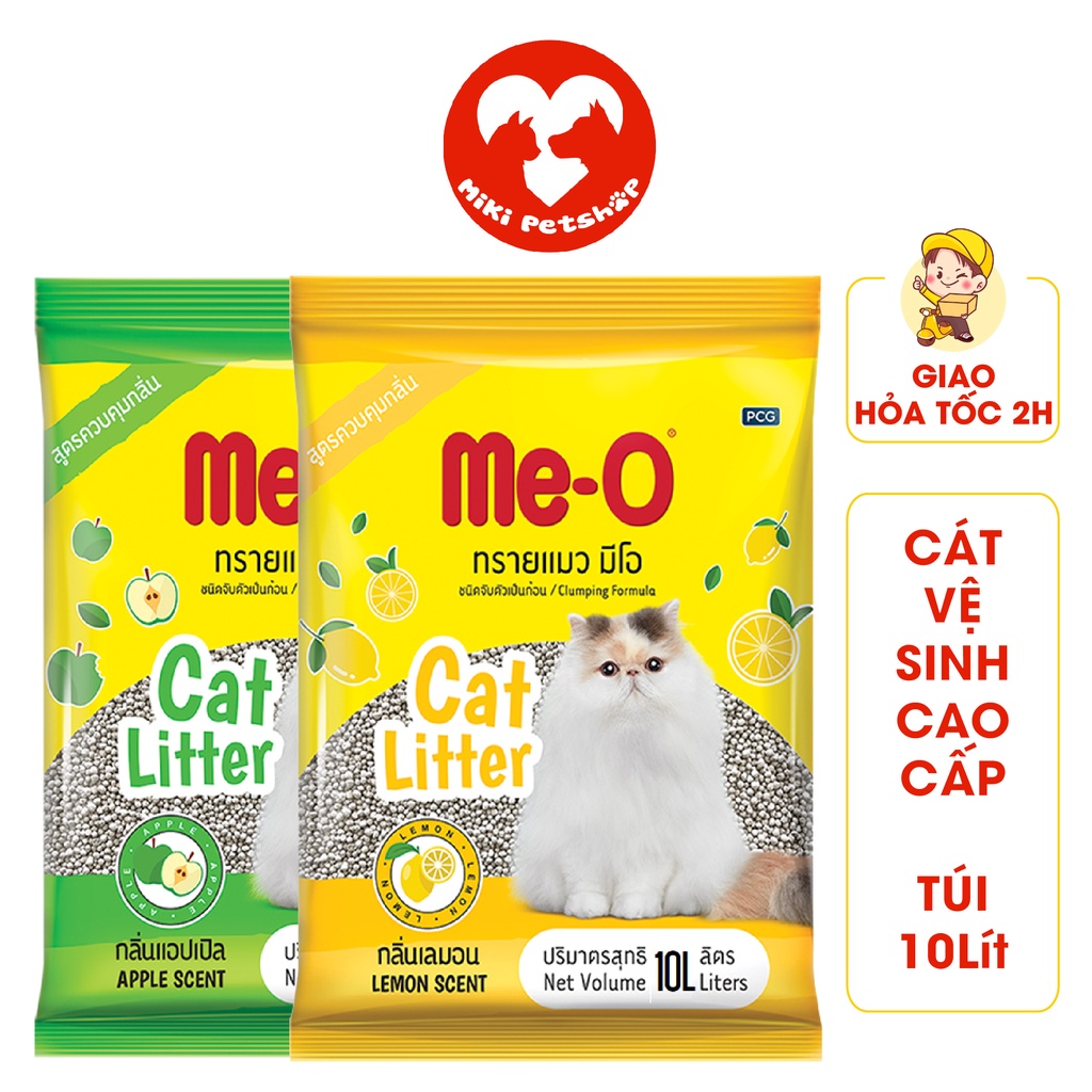 Cát Vệ Sinh Mèo Me-O Cat Litter Cao Cấp Túi 10Lít - Miki Petshop