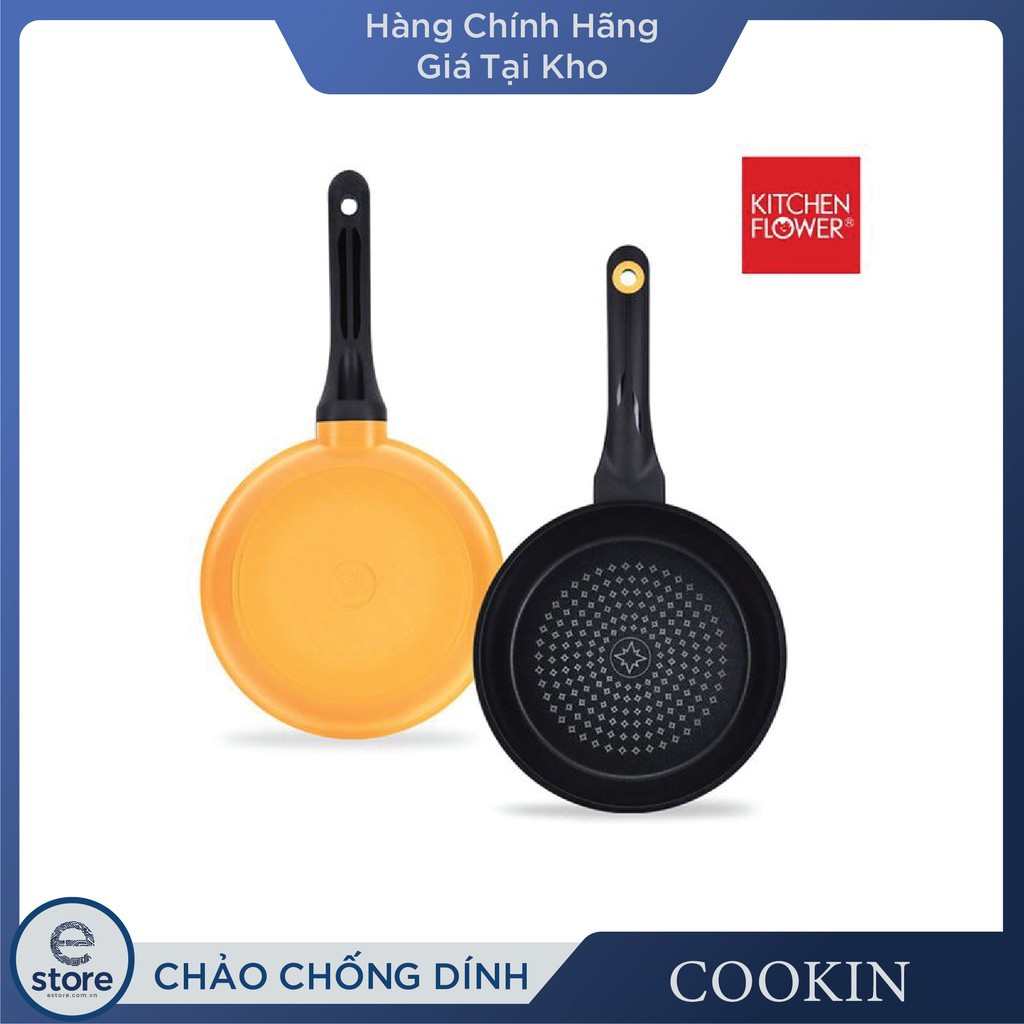 Chảo bếp từ KITCHEN FLOWER, NY-2631 / sản xuất Hàn Quốc / 20cm nông lòng / Hàng nhập khẩu / Chính hãng 4.8
