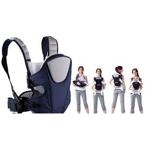 Địu em bé 4 tư thế baby carrier xanh