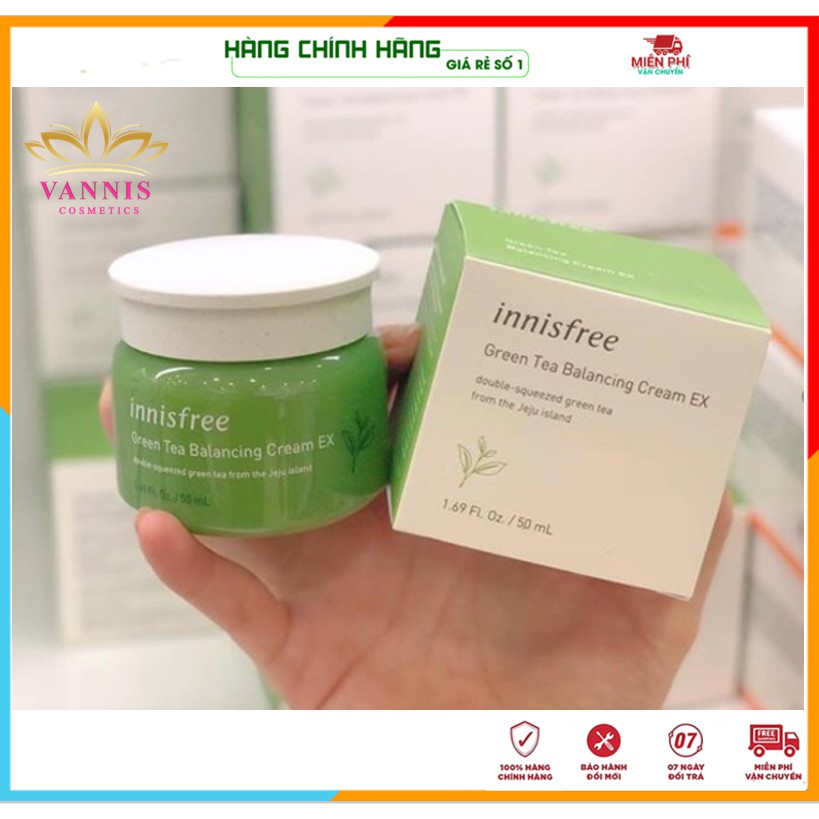 [Hàng Auth] Kem dưỡng ẩm - Kem dưỡng trắng da chống lão hóa da Innisfree Green Tea Cream EX Hàn Quốc 50ml | BigBuy360 - bigbuy360.vn