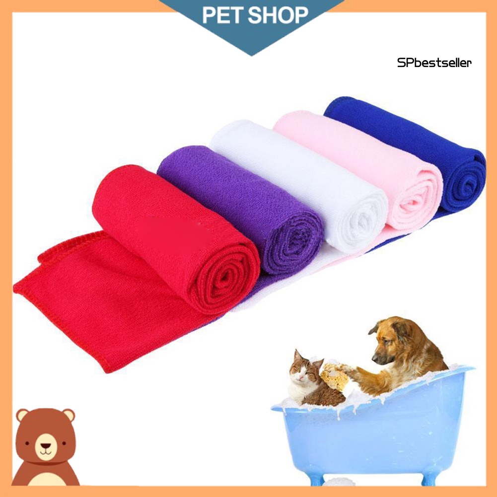 Khăn tắm vải vi sợi thấm hút nước tốt mau khô thoải mái dành cho thú cưng