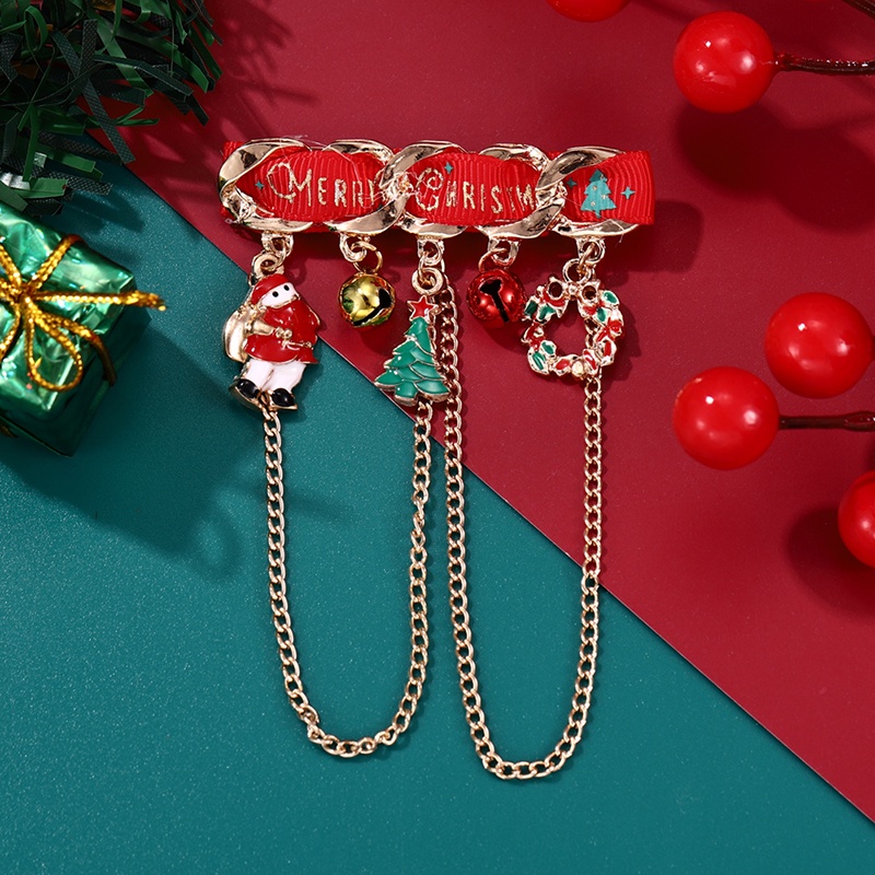 Ghim Cài Áo Hình Ông Già Noel Bằng Hợp Kim Xinh Xắn