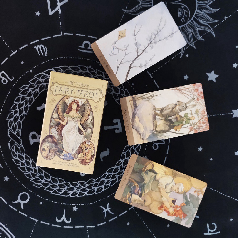 READY！SHIP FAST!! Bộ bài Tarot Victorian Fairy Tarot Cards Guidance Divination Oracle Cards
