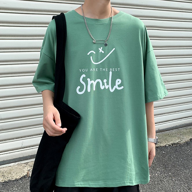 Áo Thun Ngắn Tay Dáng Rộng Thời Trang Mùa Hè Giản Dị Dành Cho Nam M-3XL