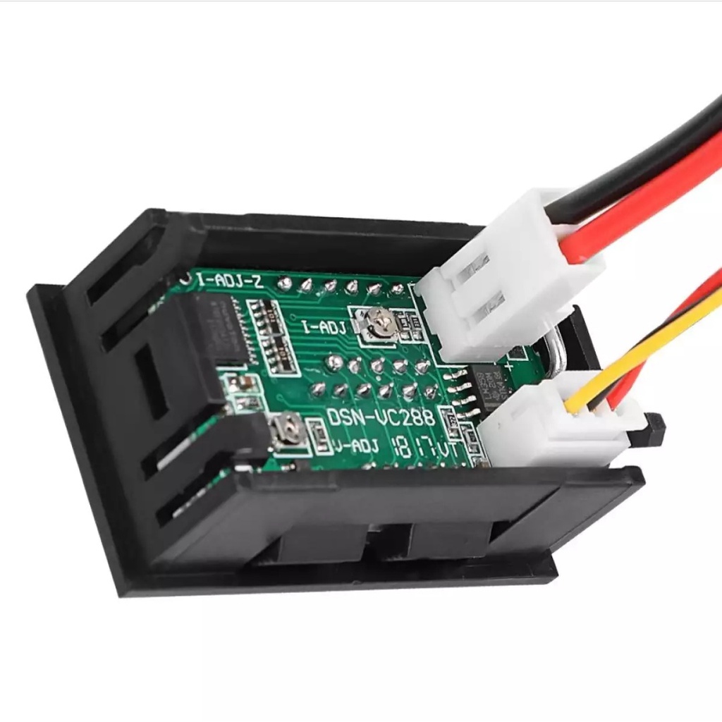 Đồng hồ đo vôn và ampe nguồn điện. Đo được từ 0V - 100V / 1A - 10A