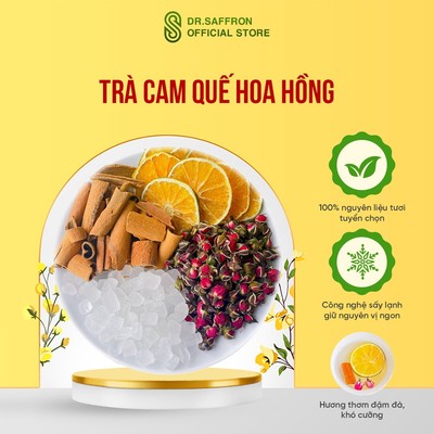 Trà cam quế hoa hồng gói 10gr giúp làm đẹp dáng, đẹp da