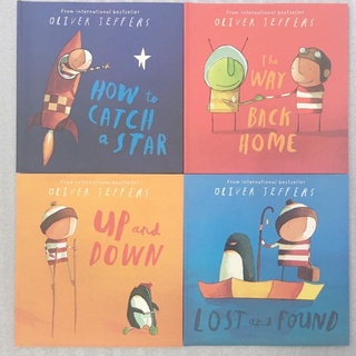 Original Bộ nhập - Collection of Oliver jeffers - How to catch a star- Lost and Found - Up and down - The way back home