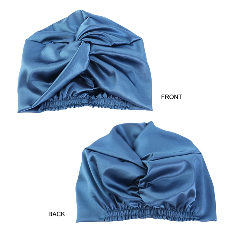Youyo Mũ Ngủ Lụa Satin Thắt Nút Đôi Dùng Khi Ngủ Ban Đêm Cho Nữ