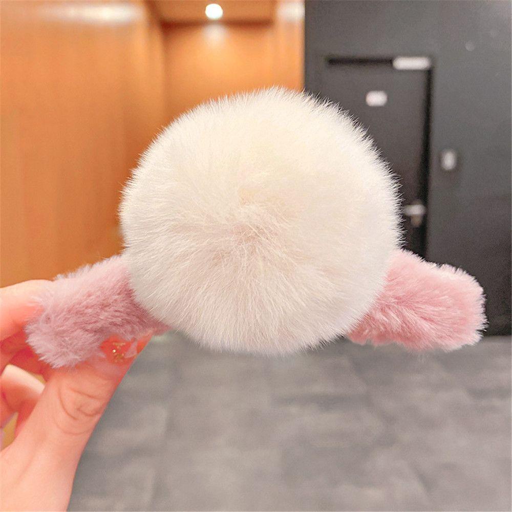Kẹp Tóc Càng Cua Phối Lông Nhung Thời Trang Mùa Đông Cho Nữ