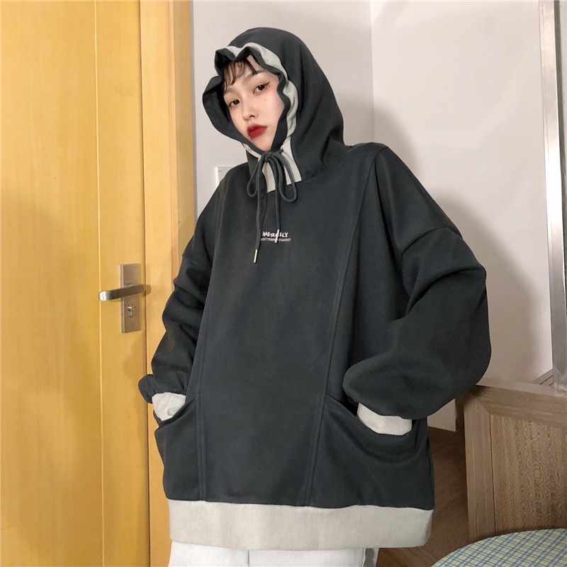 [Tạm ngưng Order] Áo hoodie ulzzang form rộng hai túi ngang phong cách Hàn Quốc | BigBuy360 - bigbuy360.vn