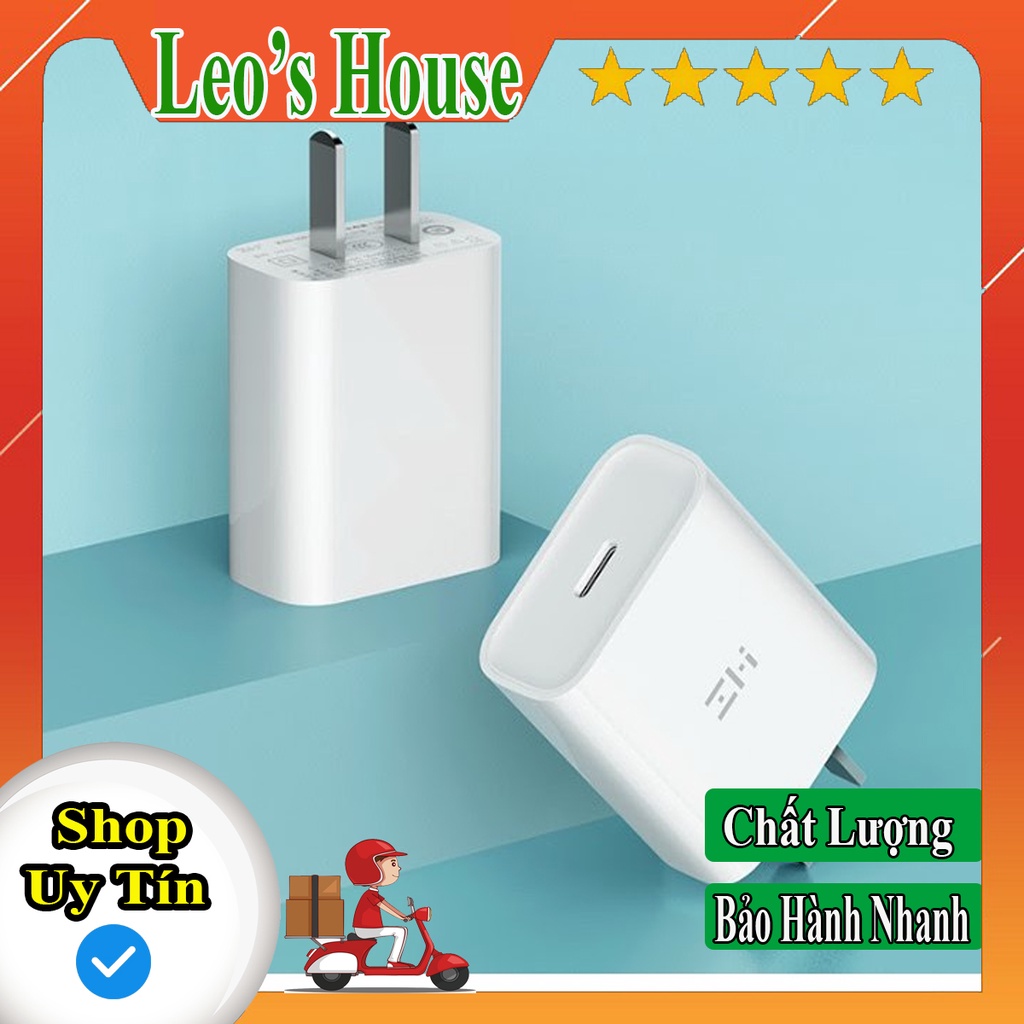 Cốc Sạc Nhanh 20W Xiaomi Zmi Cổng Type C HA716 cho iPhone iPad Samsung IP 6 7 8 10 11 x xs max pro QC 3.0 -"Leo's House"