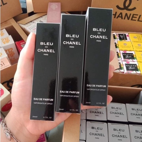 Nước hoa mini blue nam chai 20ml dạng xịt- mẫu 4d- Mùi bleu