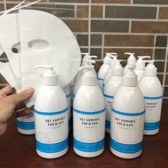Mặt Nạ Thải Độc CO2 Chai Lớn 500ml Kèm 35 Mặt Nạ Giấy CO2