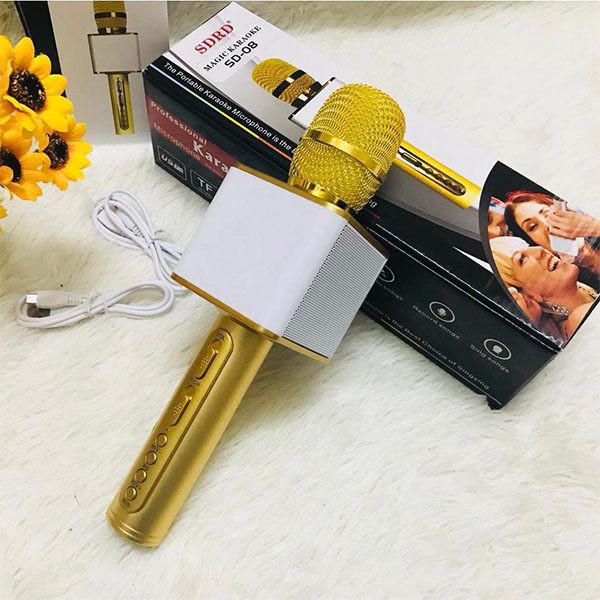 🔥SẴN HÀNG🔥 MIC KARAOKE BLUETOOTH SD-08 GIÁ ƯU ĐÃI CHẤT LƯỢNG VƯỢT XA TẦM GIÁ