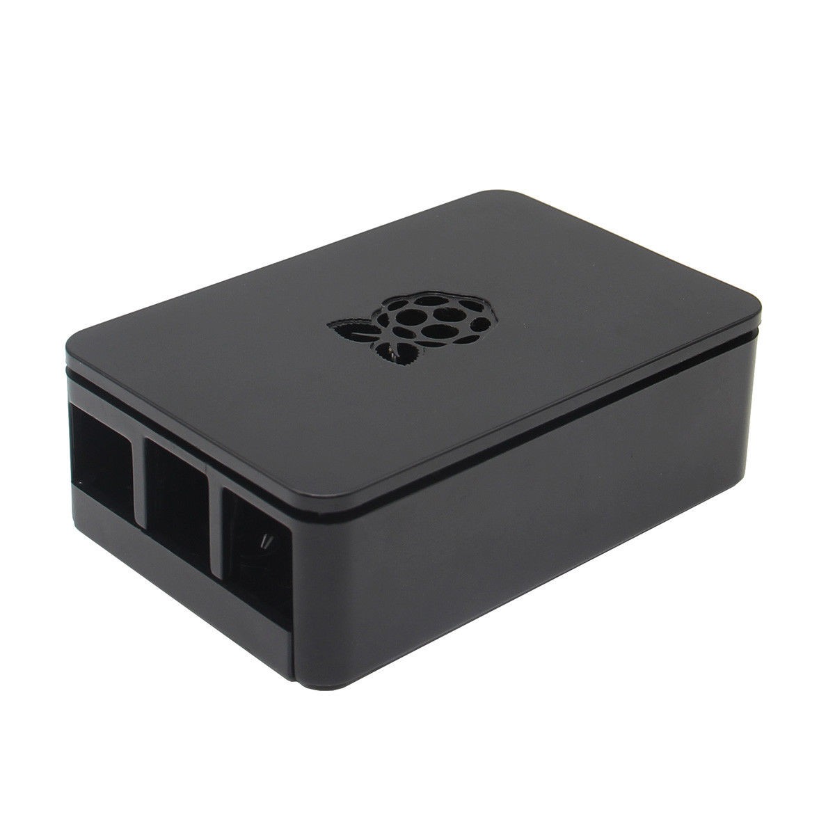 Black Raspberry Pi Case Enclosure Box V4 With Heat Sink For Raspberry ...