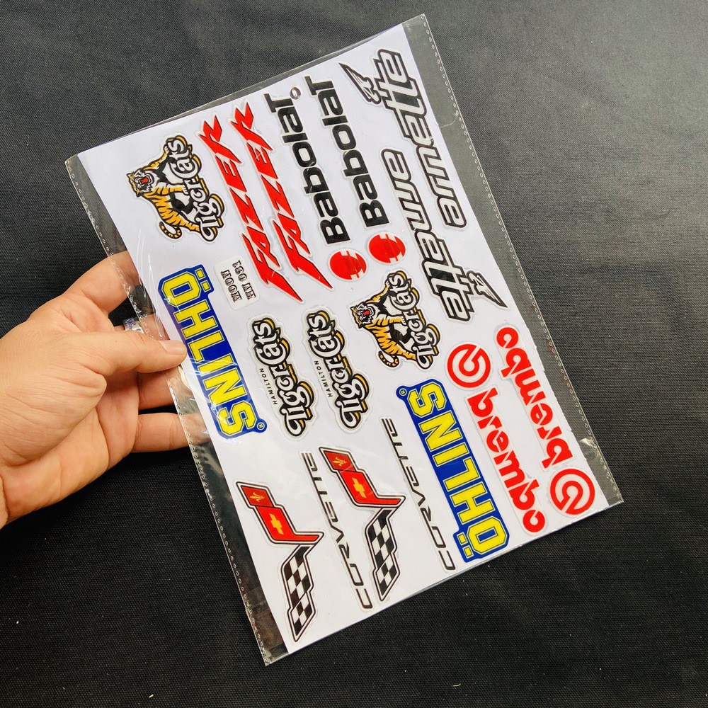 [CỰC RẺ] TẤM TEM DẬP NỔI NHIỀU LOGO MẪU LOGO YOSHIMURA, DUCATI, REDBULL TRANG TRÍ XE SIÊU CHẤT