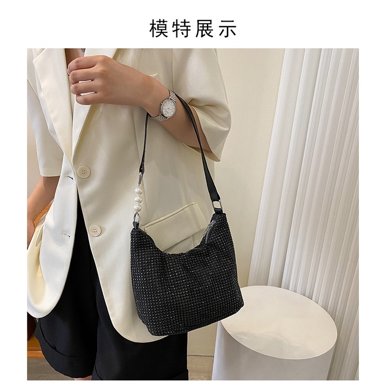 Túi Xách JASMIN NOIR Nữ Đính Ngọc Trai Thời Trang