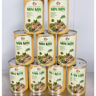 (TẶNG 1 HỘP MIN MIN) COMBO 7 HỘP NGŨ CỐC BÀ BẦU, LỢI SỮA CAO CẤP MIN MIN (date mới) tặng cốc sứ min min cao cấp