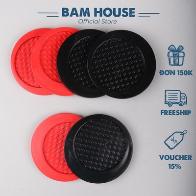 Đế lót ly cao su bán nguyệt Bam House chống trượt tiện lợi cao cấp LLBN03