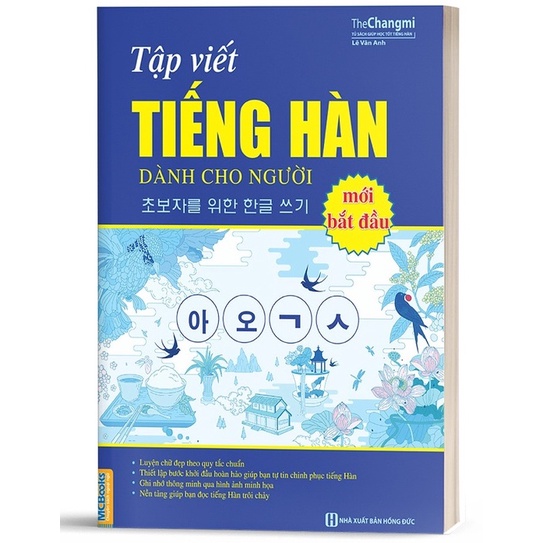 Sách - Tập Viết Tiếng Hàn Dành Cho Người Mới Bắt Đầu - MCBooks | BigBuy360 - bigbuy360.vn