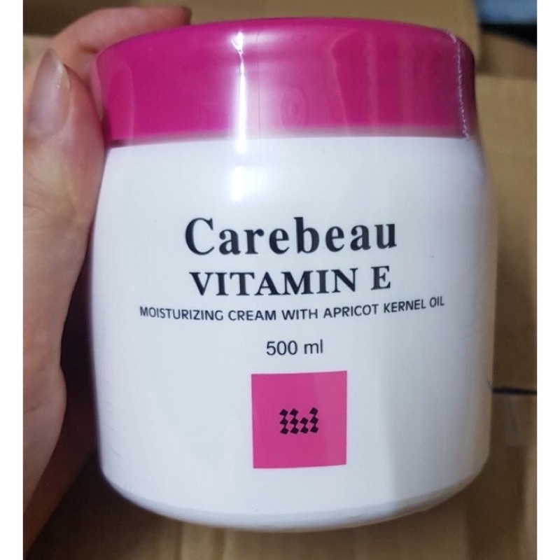 Kem dưỡng trắng ẩm da toàn thân vitamin e CAREBEAU 500ml