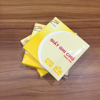 Giấy note ghi chú có keo 3 x 3 - Combo 10 xấp