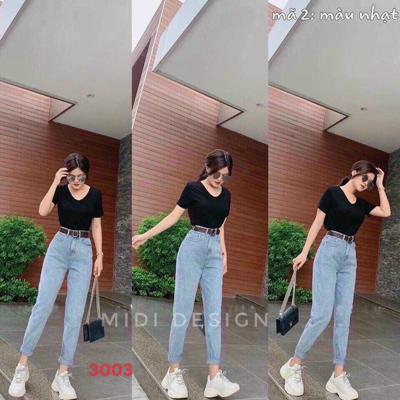 Quần Jean Skinny Nữ Dáng Ôm Lưng Siêu Cao Trơn Basic