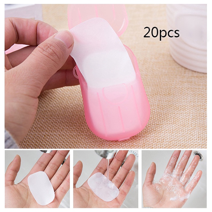 Hộp xà phòng giấy mini dùng một lần tiện lợi dành cho đi du lịch