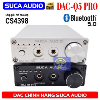 Bộ giải Mã âm Thanh DAC SUCA Q5 Pro V2 Bluetooth 5.0 aptX - DAC Q5 PRO (Tặng dây quang Urgreen cao cấp)