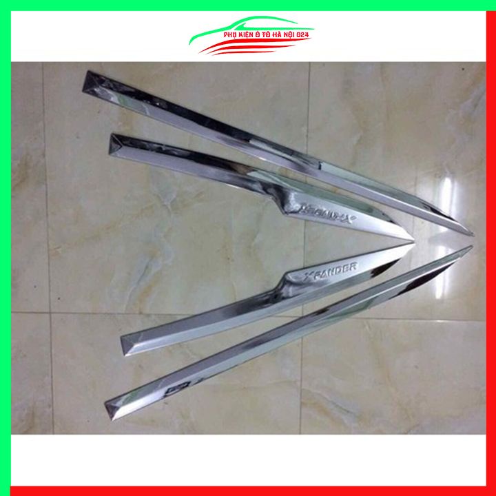 Bộ ốp nẹp sườn Xpander mạ crom trang trí làm đẹp xe