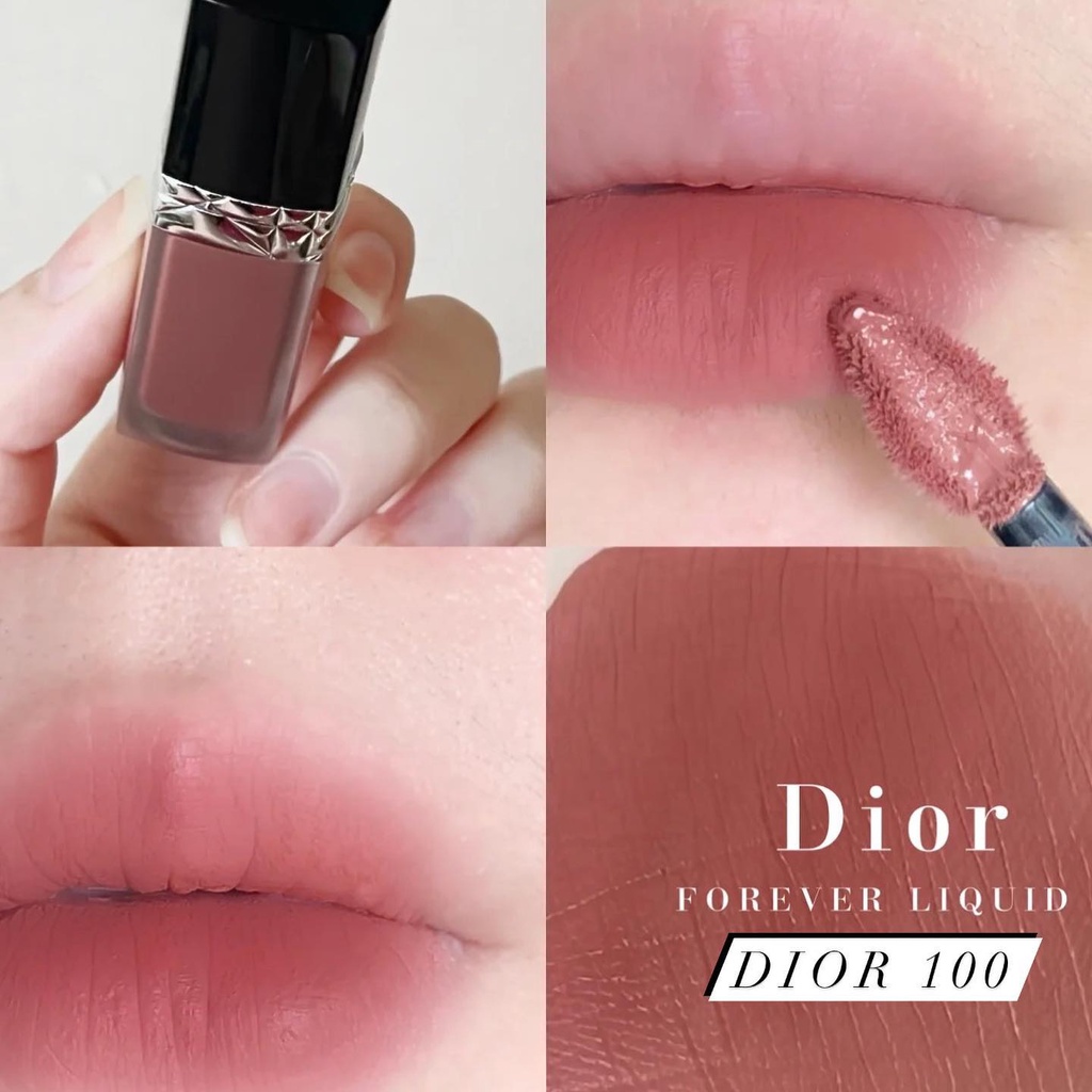 Vỉ son 4 màu Dior Rouge Forever Transfer Proof Liquid 100 -558 - 626 - 999
