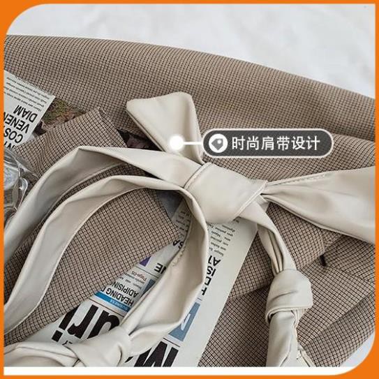 Túi xách nữ da mềm, túi kẹp nách nữ bản to dây đeo vải thắt nơ - LAHEE 104.03 | BigBuy360 - bigbuy360.vn