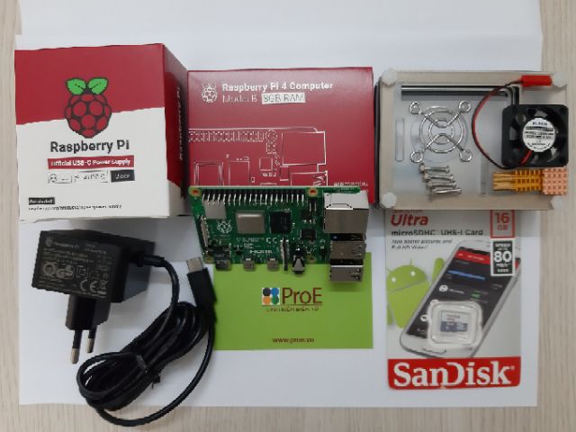 [Mã SKAMPUSHA9 giảm 8% đơn 250K] Máy tính Raspberry Pi 4 model B, bản 8GB RAM