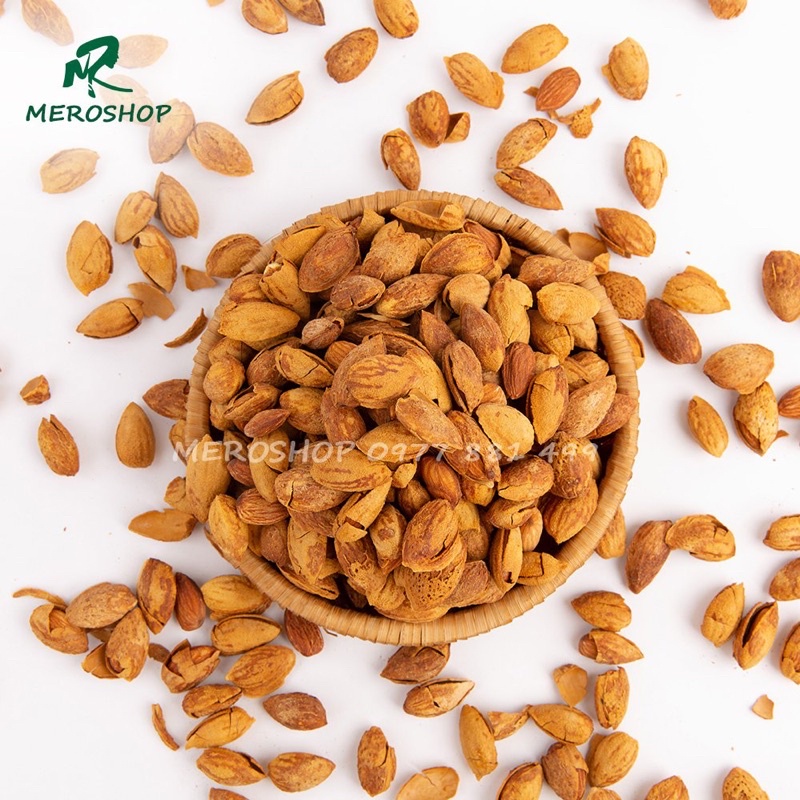 300GRAM HẠNH NHÂN RANG BƠ VỎ MỎNG MỸ SHOP MẸ RÔ (Lon nhỏ)