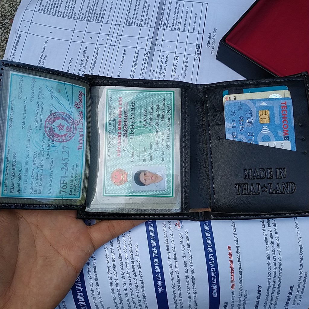 Ví Đứng Da PU Thời Trang Nam Cao Cấp Có Hộp Để Tặng Cho Người Thân Người Thương - Bảo Hành 12 Tháng