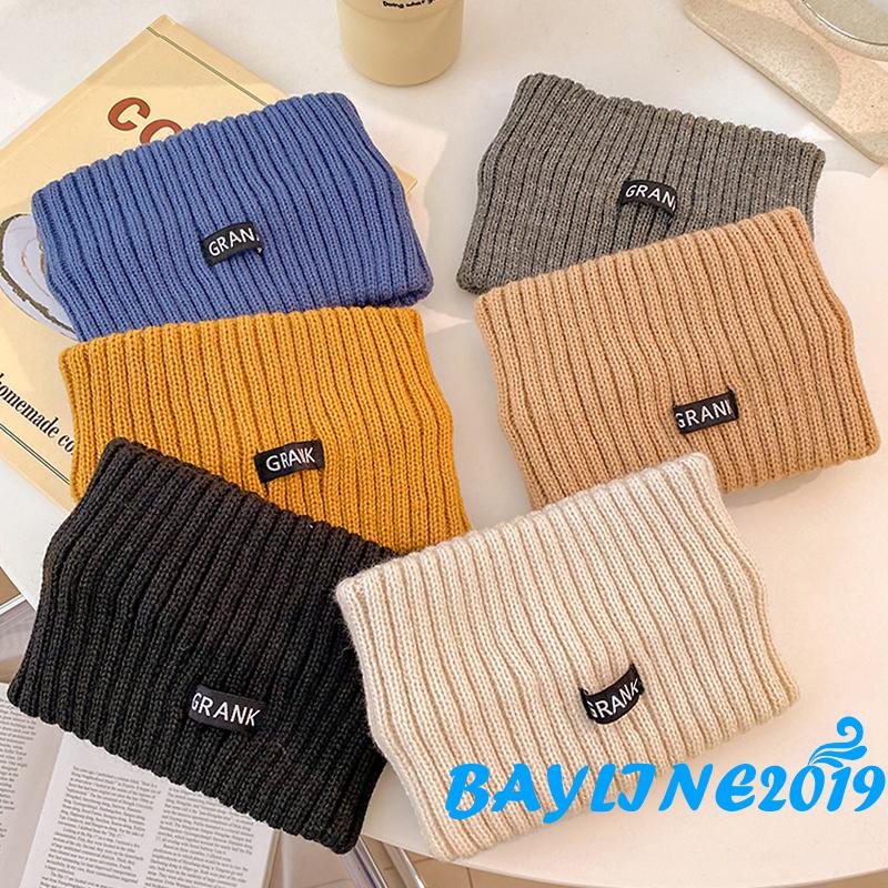 Băng đô dệt kim co giãn màu trơn in chữ xinh xắn