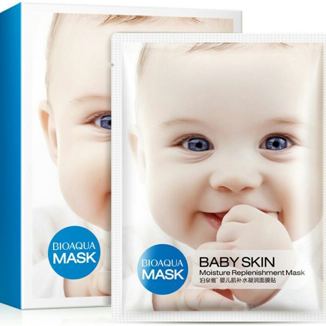 miếng mặt nạ mask em bé Baby Skin Bioaqua (nana beauty)
