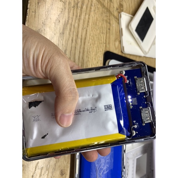 Mạch sạc dự phòng kèm pin 10000mAh - 20000mAh hơi phồng